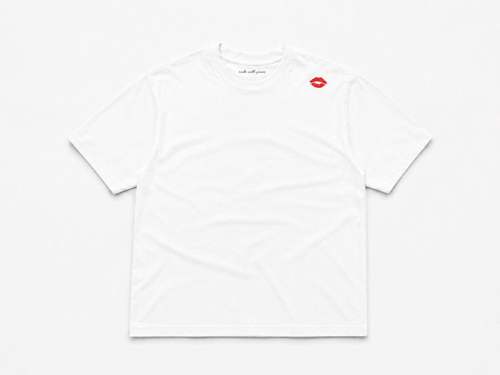 T-shirt Bisou - blanc